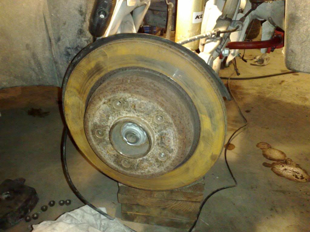 Weak handbrake, rear rotors crystallized?